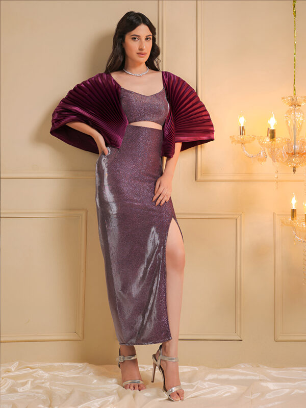 Lavender Luxe Drape Coords Set - Image 4